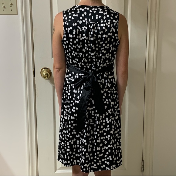 🌷3 for$25🌷Smart Set, US S (Fits Up to US M), Black & White Polka Dot Dress - Picture 2 of 8
